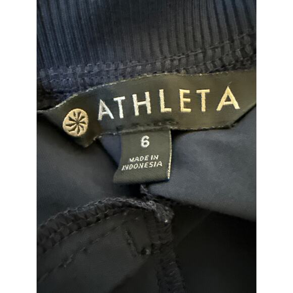 Athleta Brooklyn Mid Rise Ankle Pant Womens Size 6 Navy Blue EUC - Picture 10 of 13